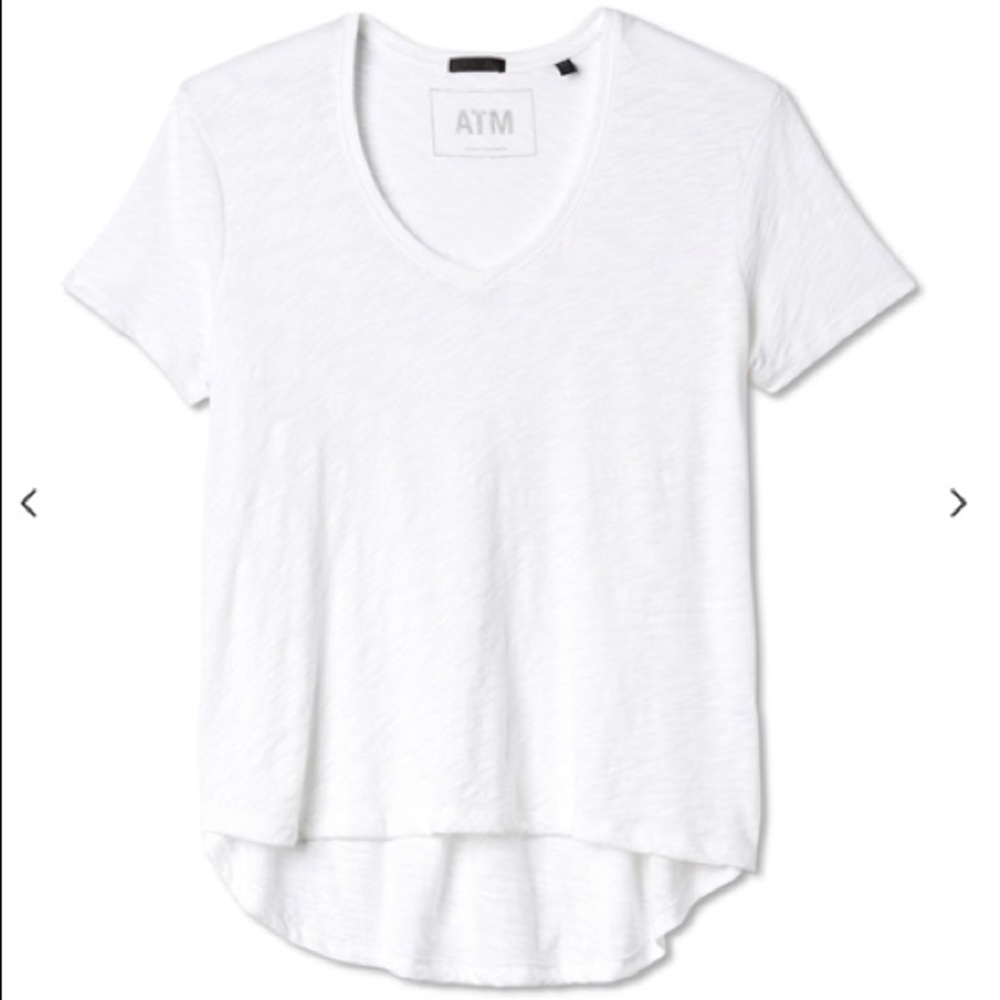 Slub Jersey Boyfriend V-Neck Tee